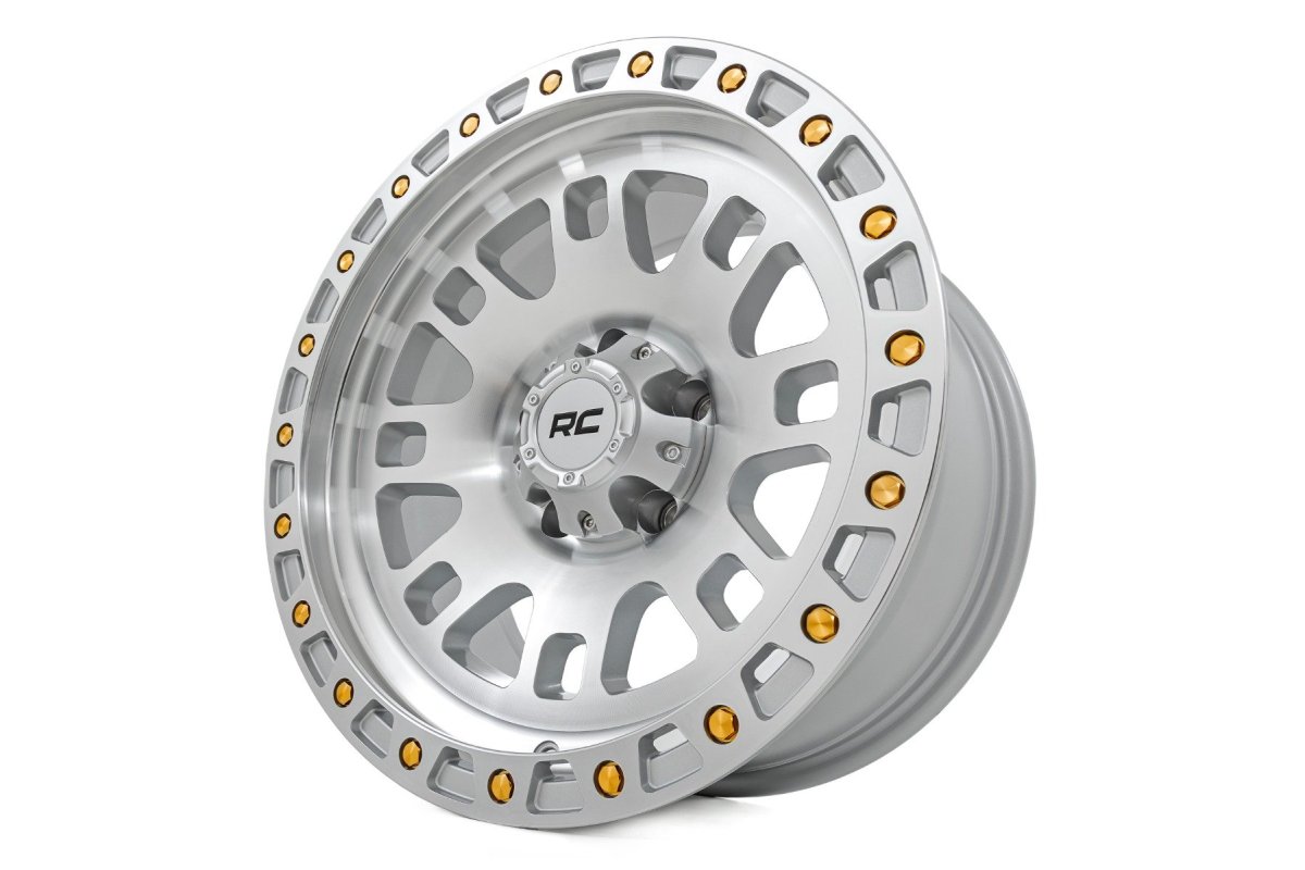 Wheel - Rough Country - 82 Series, One-Piece, 17x9, 5x4.5, -12mm - Full Machined